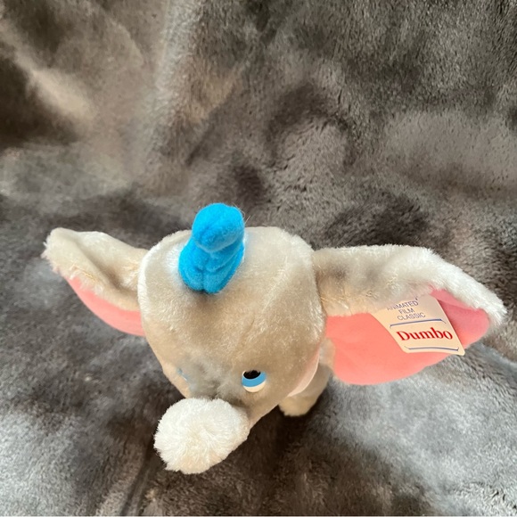 Vintage Dumbo Movie Plush Toy 8” Walt Disney Productions Elephant Stuffed Animal - Picture 4 of 8